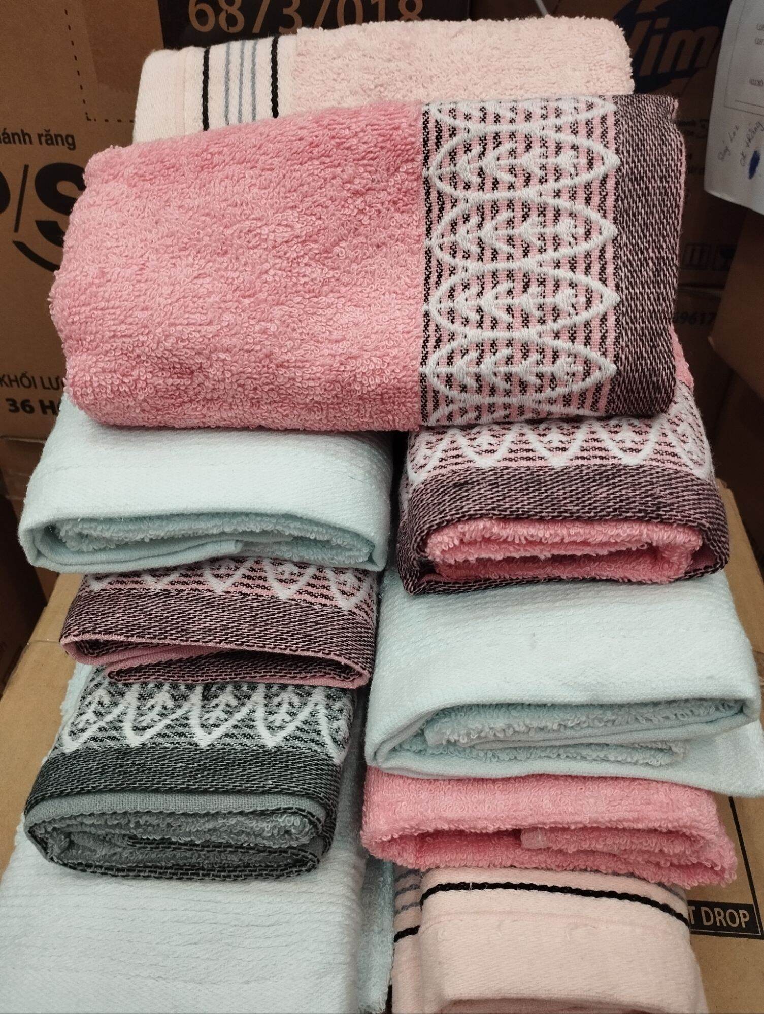 Khăn bông sợi cotton (35cm x70cm)