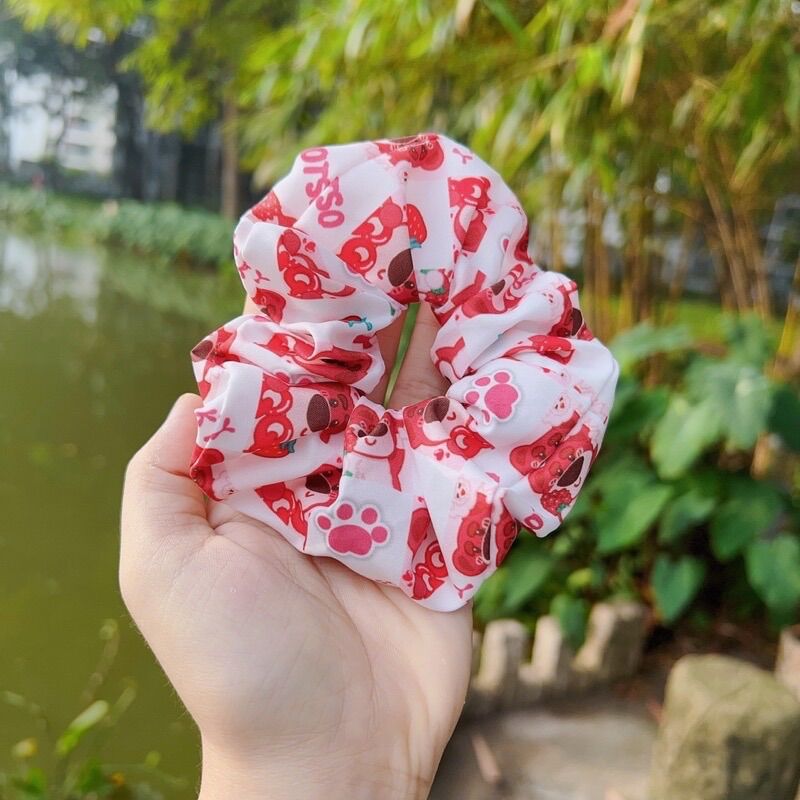 CỘT TÓC SCRUNCHIES GẤU DÂU LOTSO