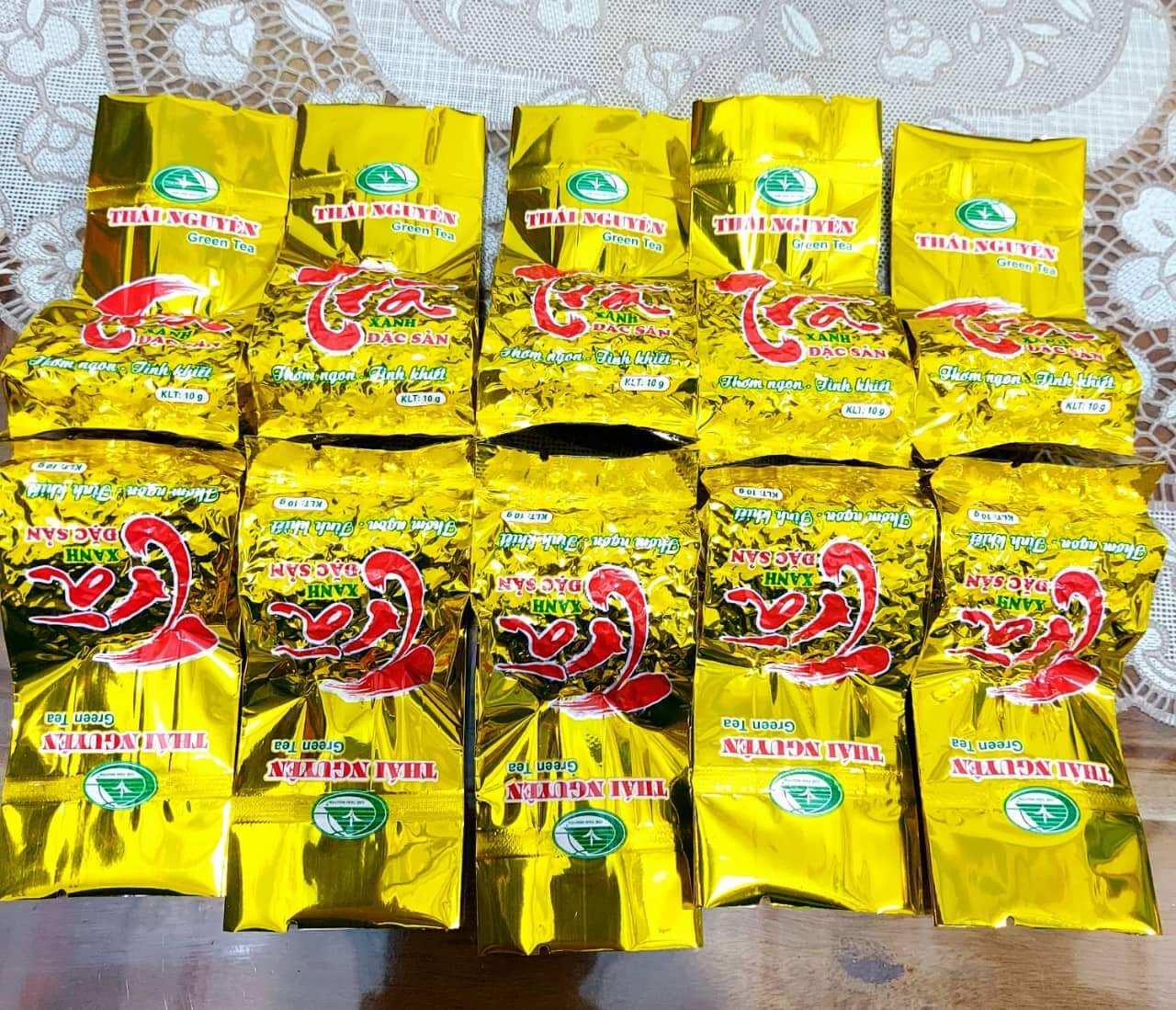 Combo 50 gói trà 10gr Tân Cương Thái Nguyên