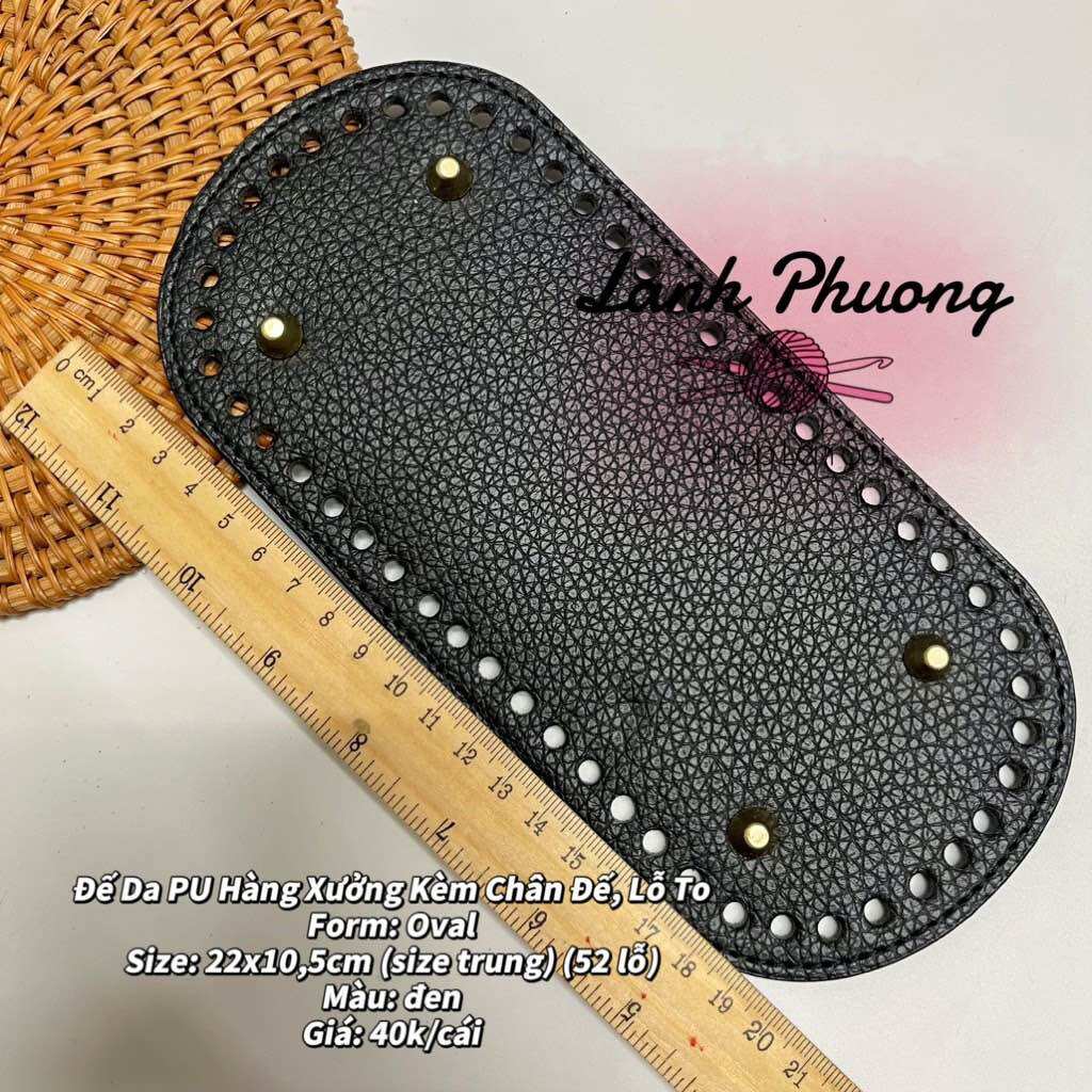 Đế Túi Da Pu 22x10.5cm size trung