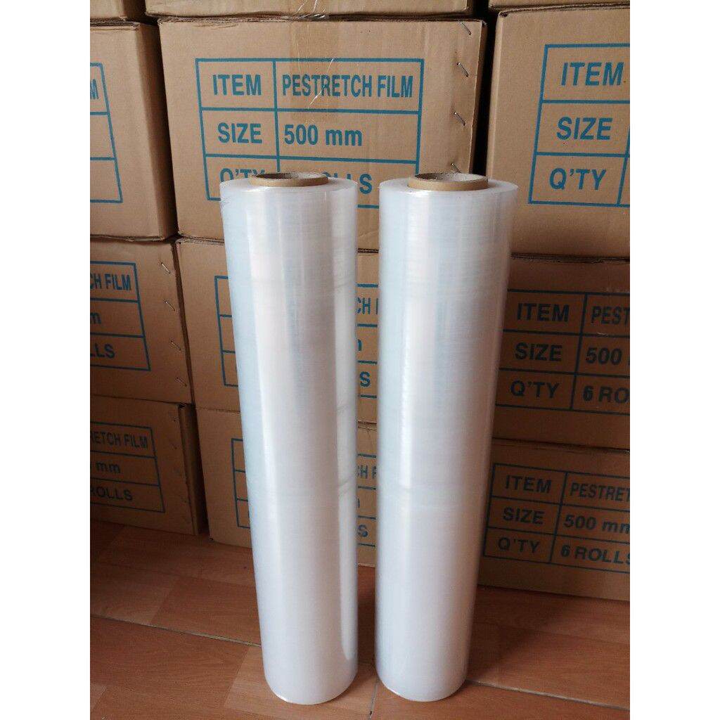 Màng PE ( màng co) Đen + Trắng  đóng hàng online, bọc hàng, quấn hàng, đóng gói, quấn pallet, chống trầy xước loại dày