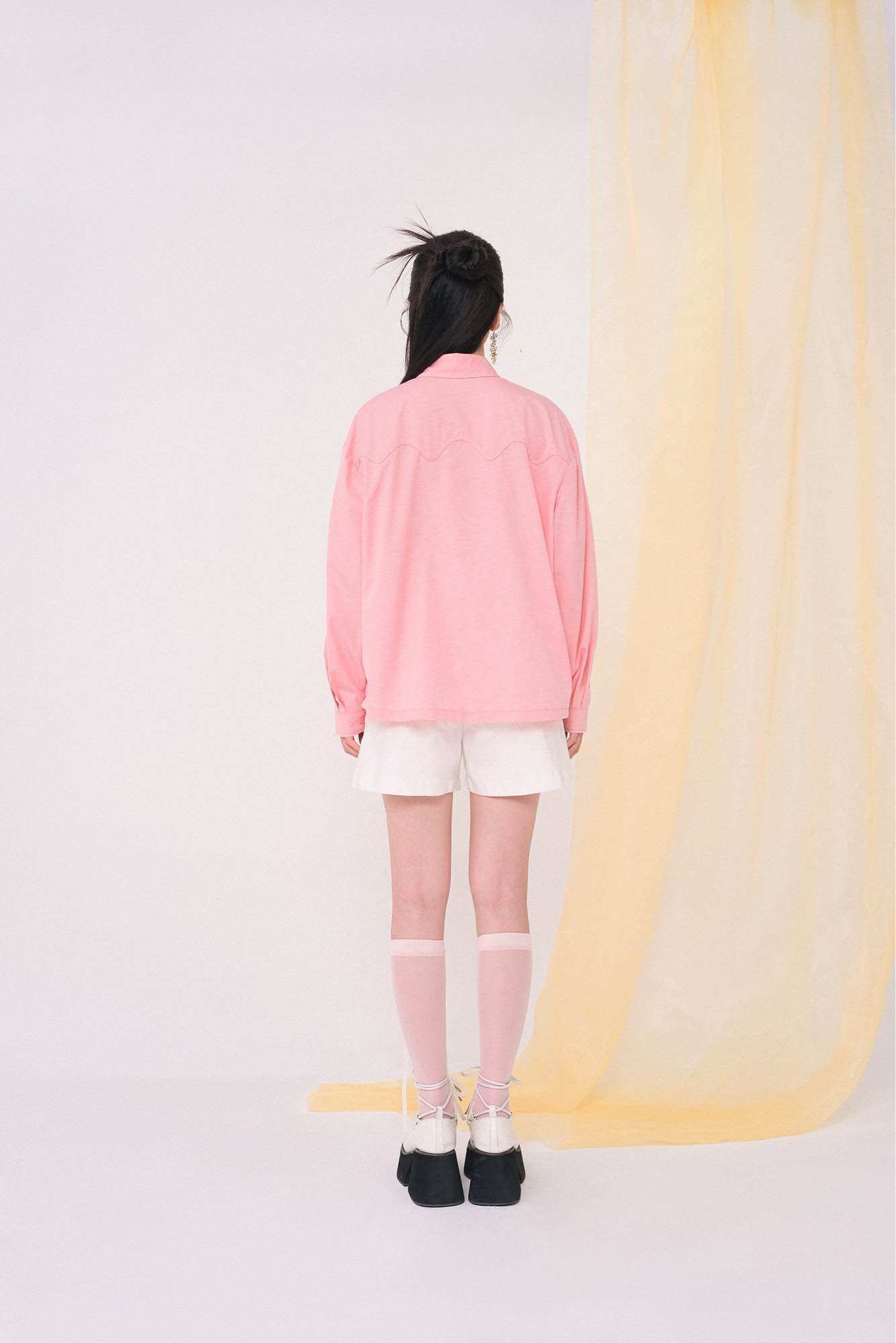Double Moonshot - Quần short xếp ly Vanillower