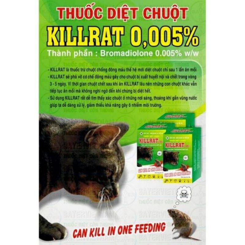 Thuốc Diệt Chuột KILLRAT 0,005% (Hộp 2 Gói)