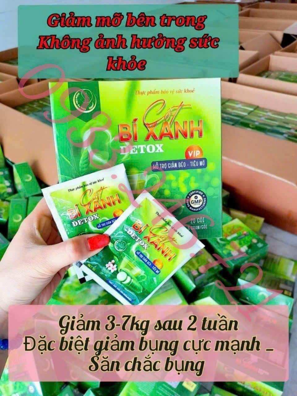 Cốt bí xanh giảm 10 kg với 20 goi