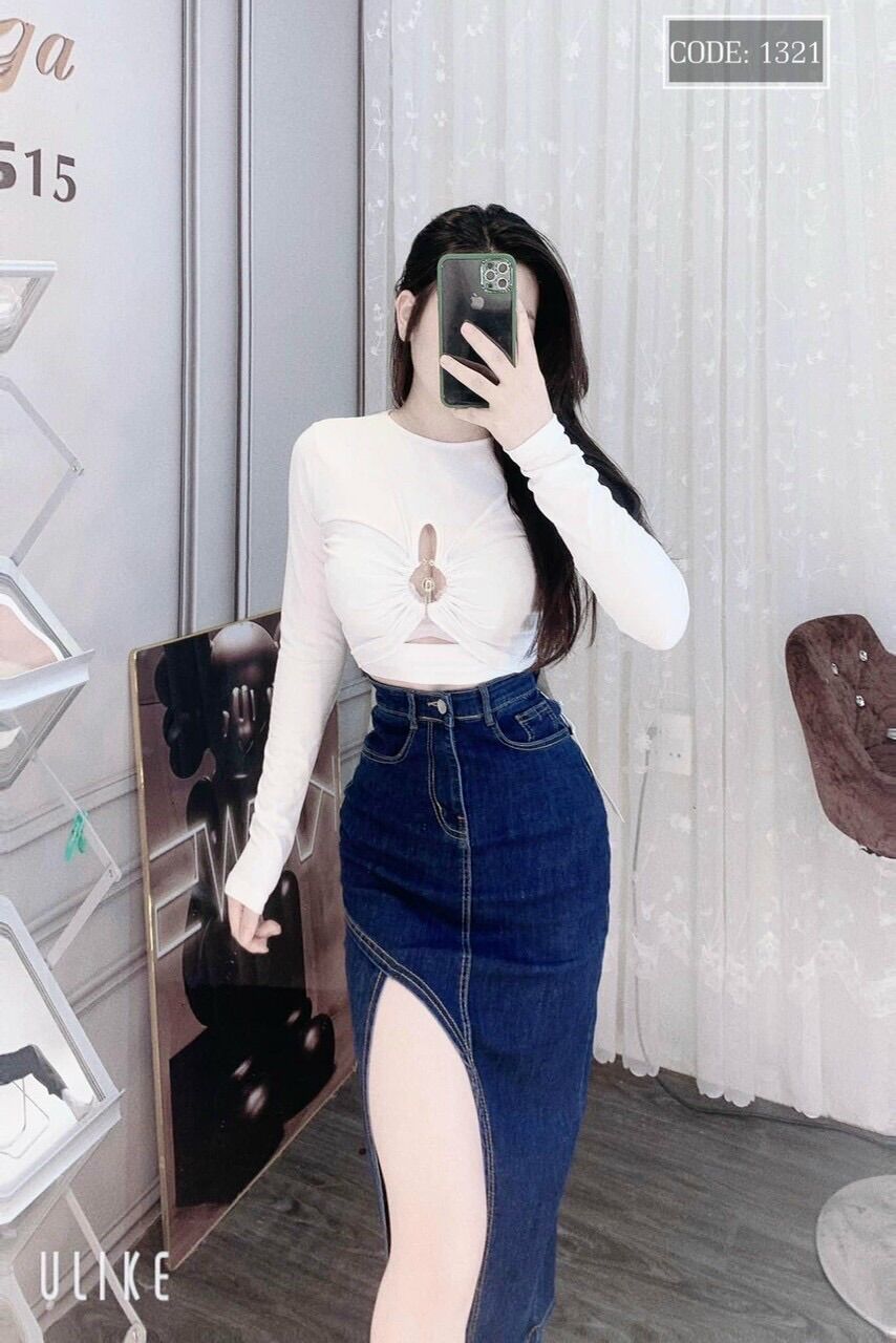 CHÂN VÁY JEAN HÀNG ĐẸP CHUẨN SHOP
