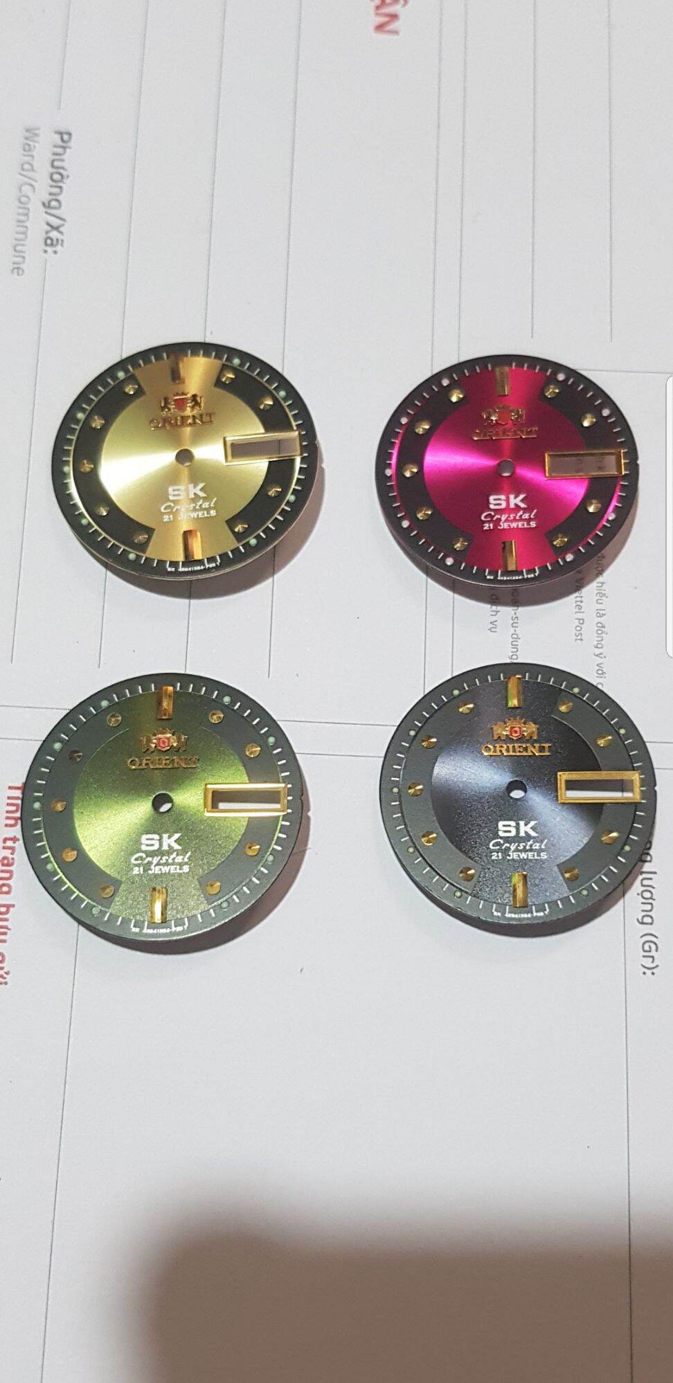 mặt số đồng hồ ORIENT SK cổ hàng loại 1 chất lượng cao. hợp kim nhôm đường kính 28,5mm combo 6 ms giá cực rẻ