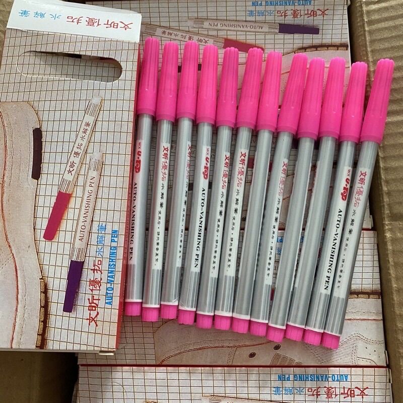 BÚT VẼ VẢI TỰ BAY MÀU.-Hộp 12 cây