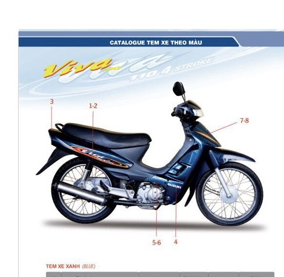 Dè trước viva 110