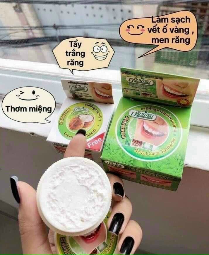 Bột trắng răng thơm miệng bạc hà