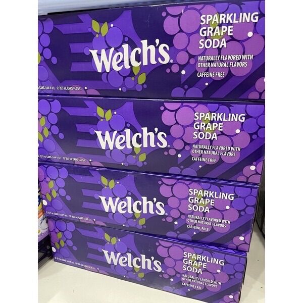 Lốc 12 lon nước ngọt Welch’s Nho Mỹ