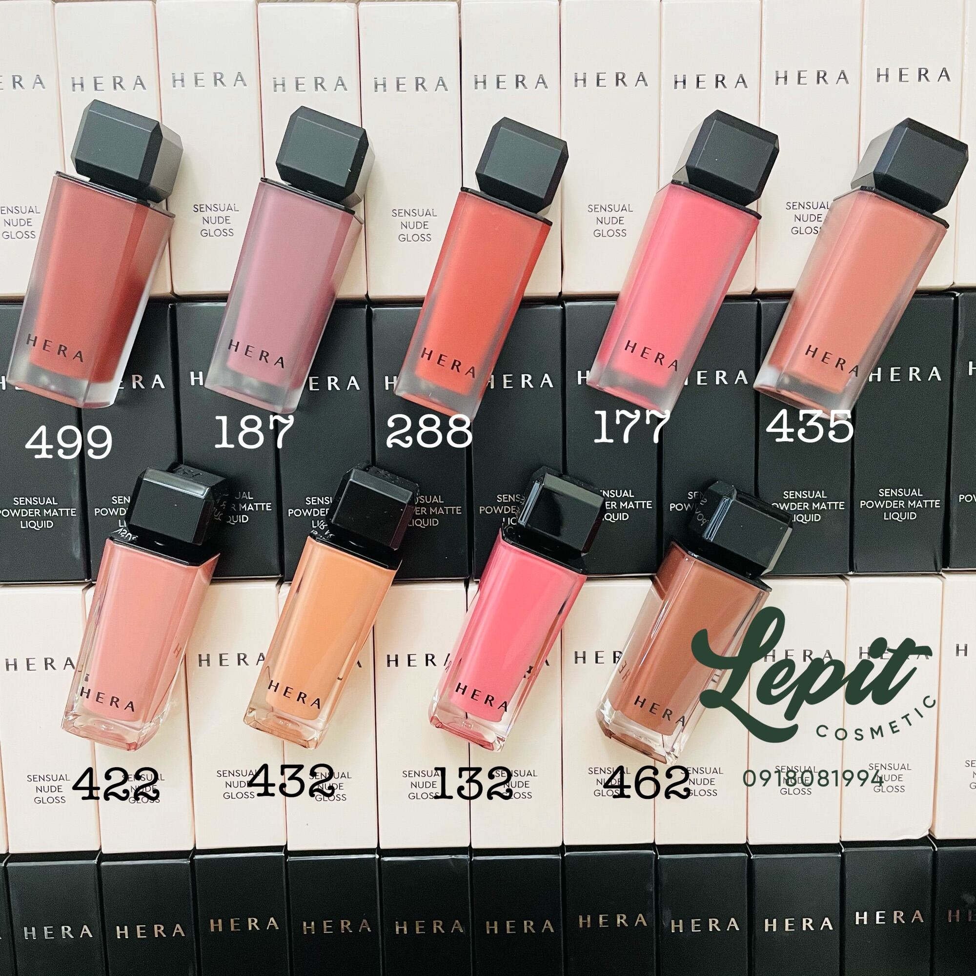 [Lepit Cosmetic] Son Hera Sensual Powder Matte và Hera Sensual Spicy Nude Gloss