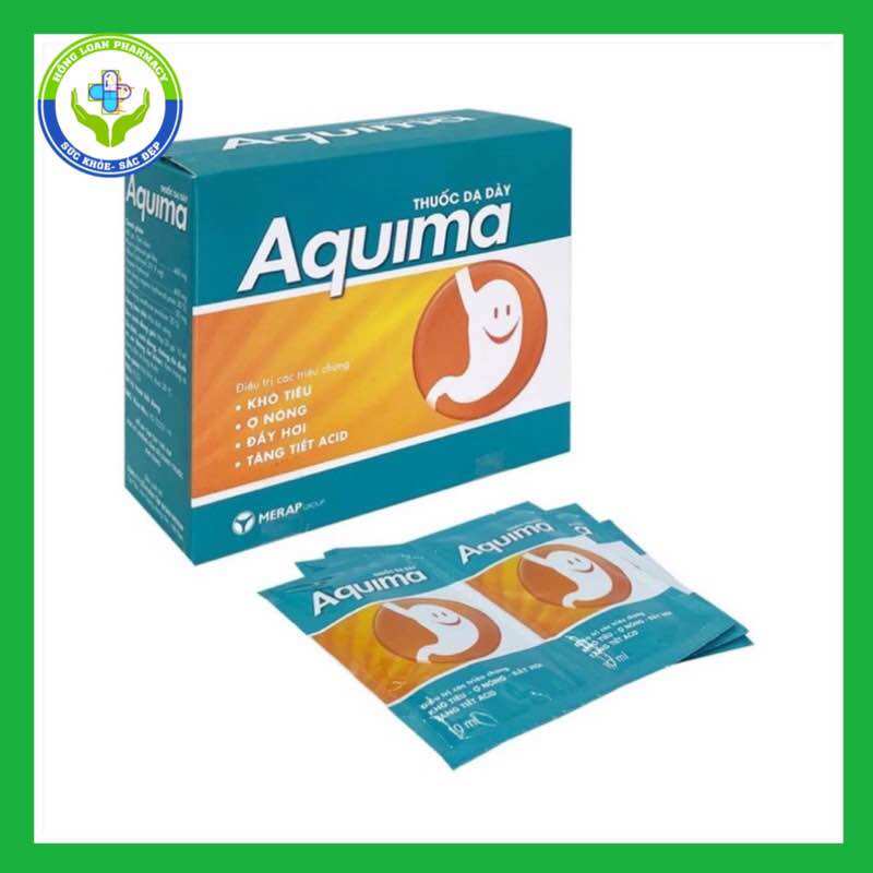 Hỗ trợ tiêu hóa aquima. hộp 20 gói 10ml