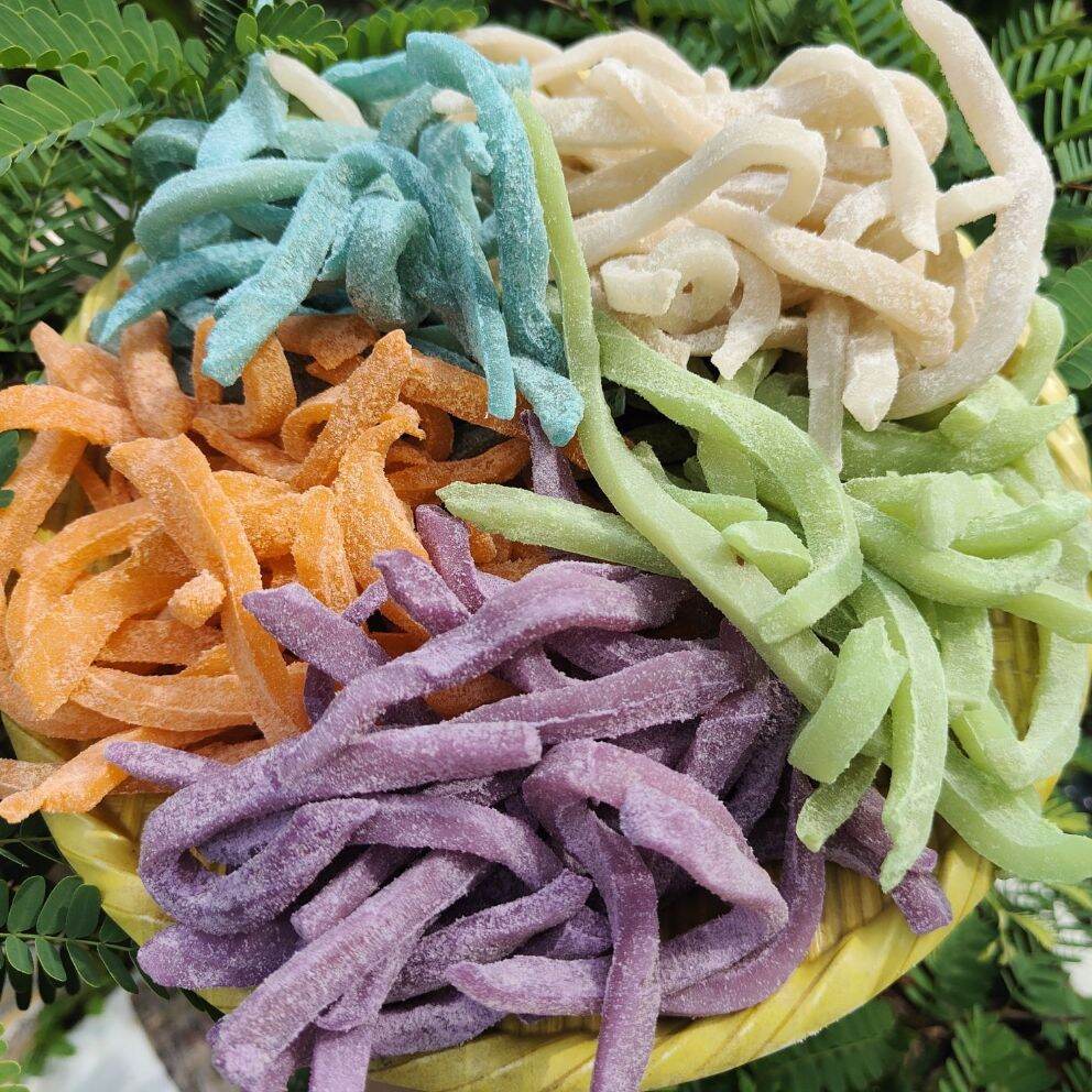 Mứt dừa non sợi mix đủ vị 500g (Mứt dừa non nhà làm)