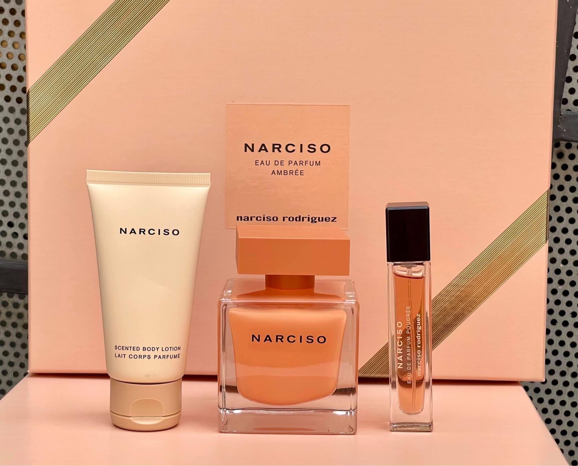 Set nước hoa narciso rodriguez ambree edp 90ml + 10ml + lotion 50ml