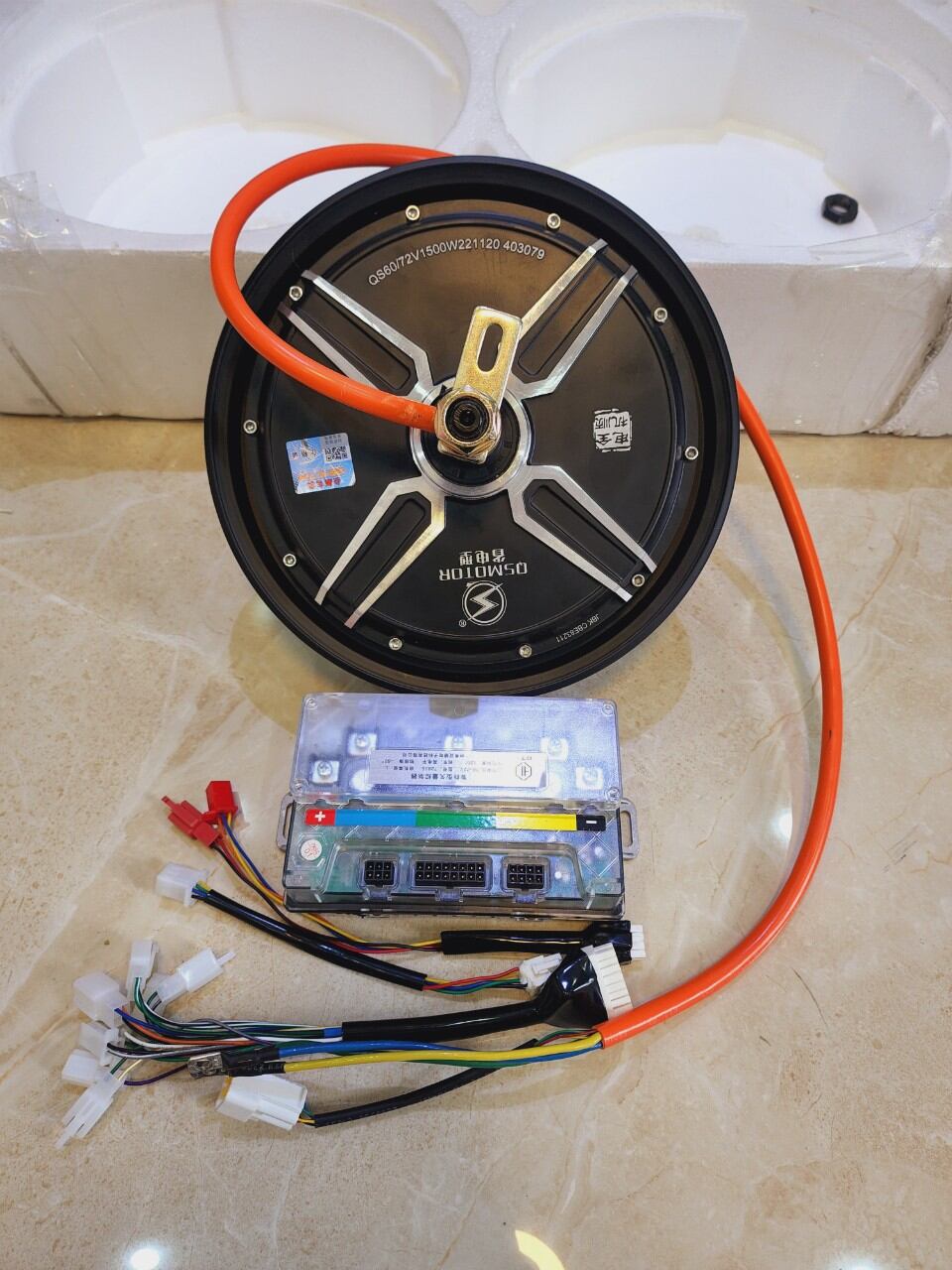 Combo bánh xe qs10 in1500w+ ic80s
