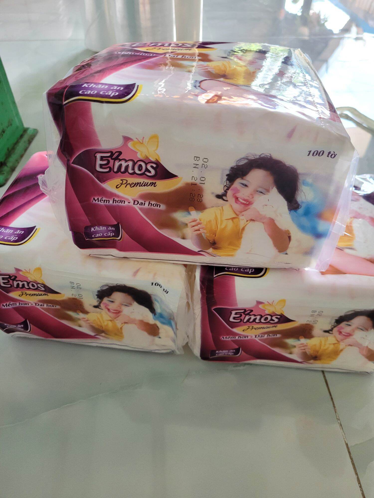 [Combo] 5 Gói giấy Vuông Emos loại lớn