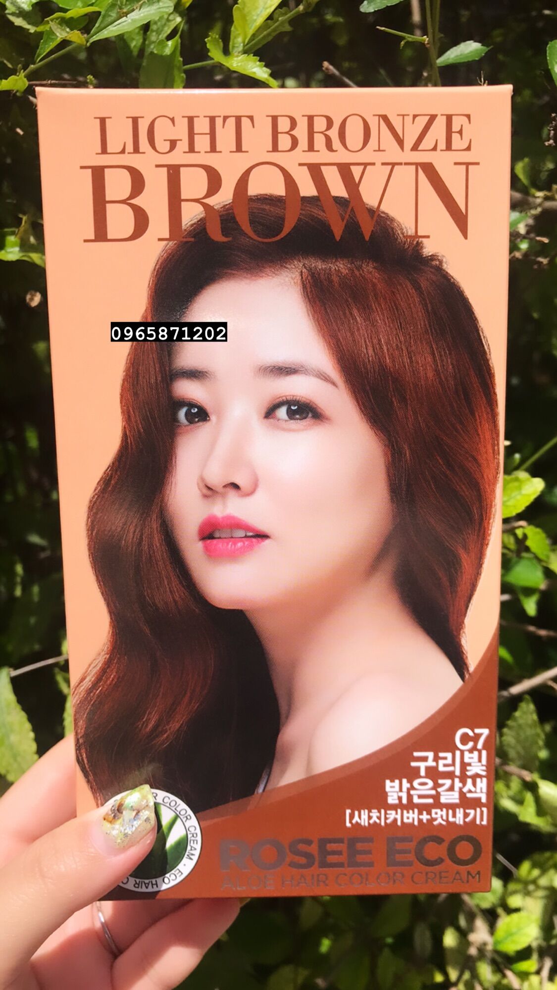 Thuốc nhuộm tóc organic rosee eco light bronze brown