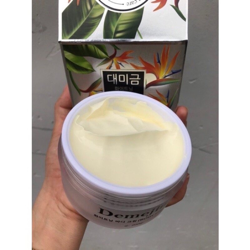 Kem Body DEMEJINE Siêu Trắng 200g