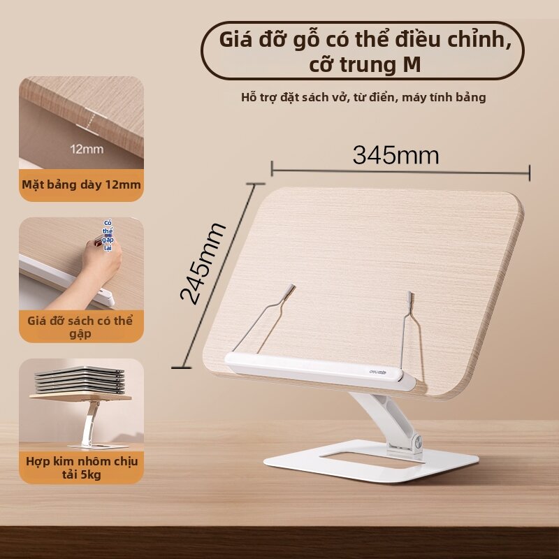deli | Giá Đỡ Sách Điều Chỉnh Gập Đa Năng