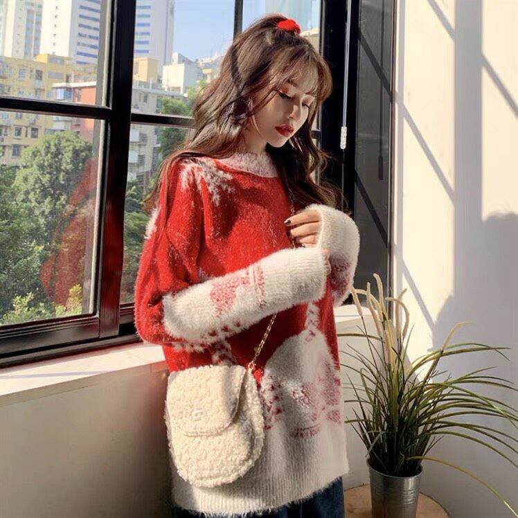 Áo len họa tiết Noel độc đáo