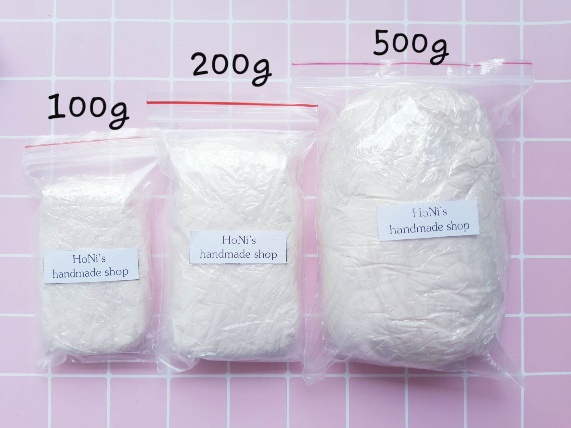 Đất sét Nhật nhựa trắng,da 500g lên màu tươi (cứng như nhựa khi khô)