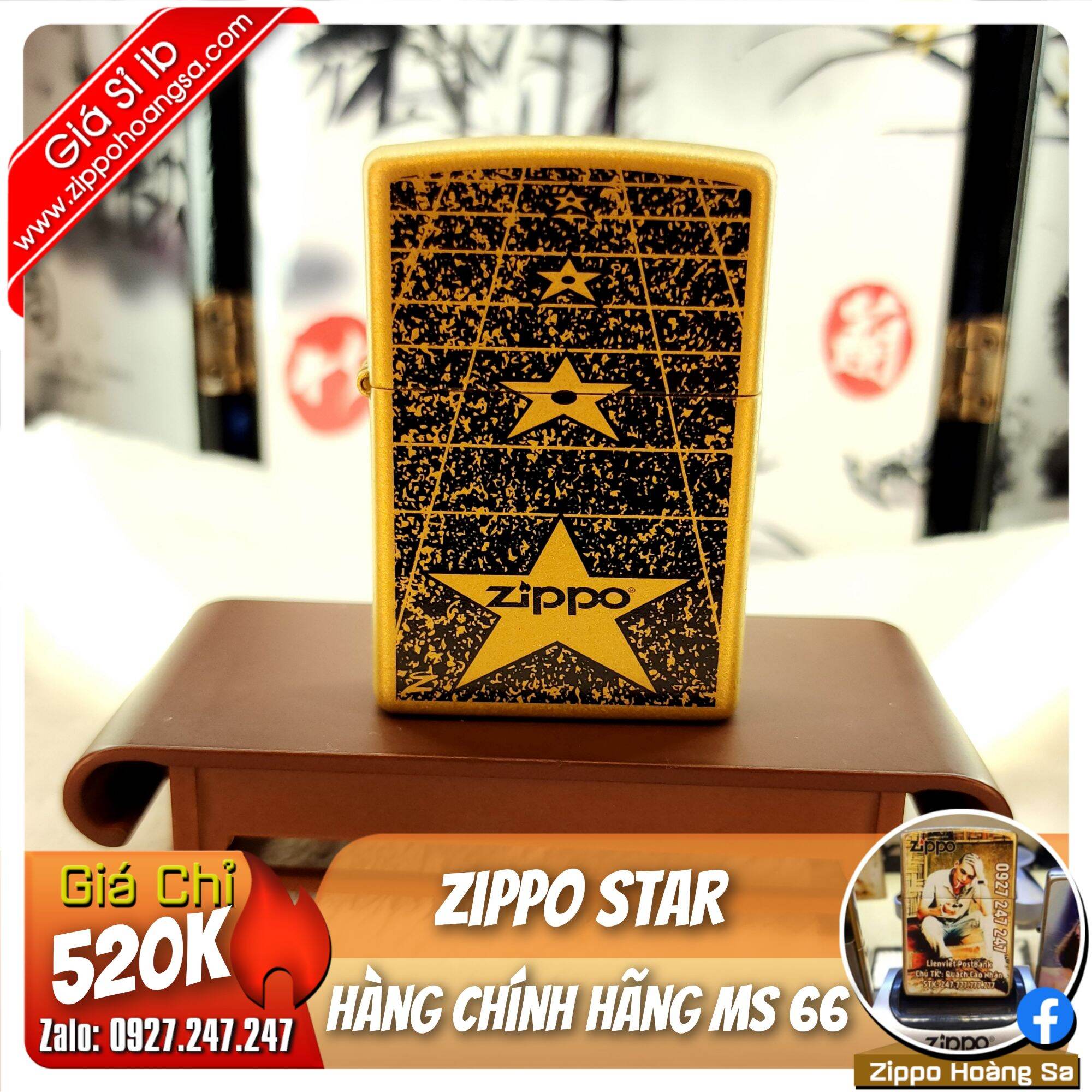  zippo Star - Bật lửa Zippo chính hãng MS 66 