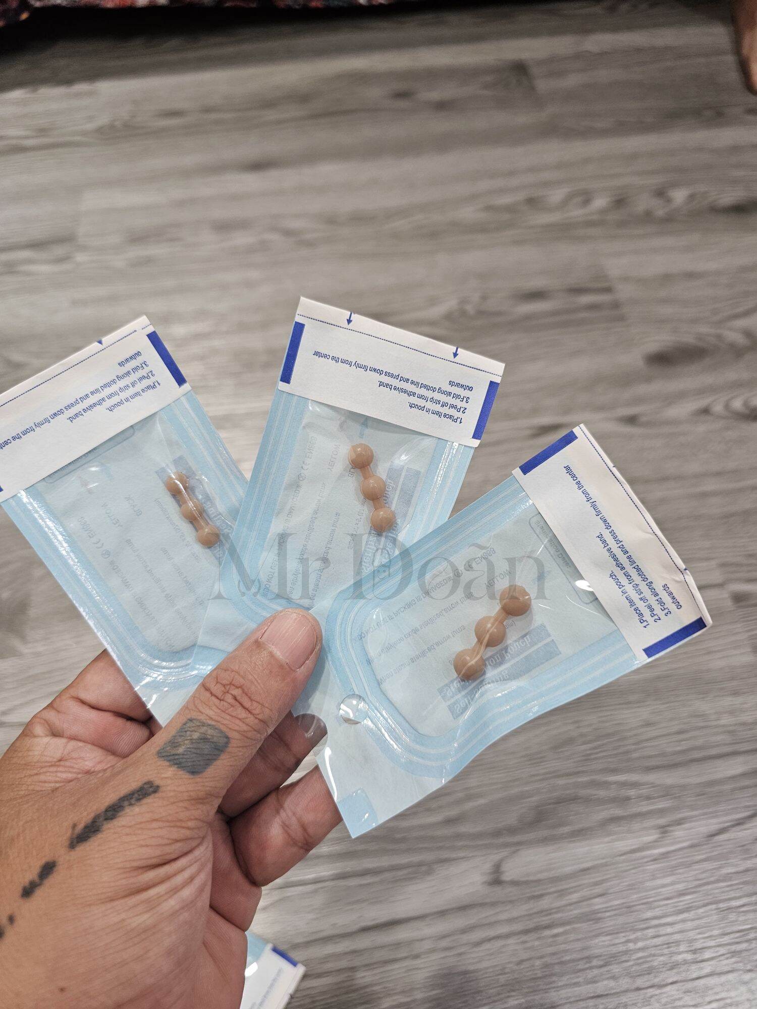 Chuỗi 3 bi silicon nhiều size