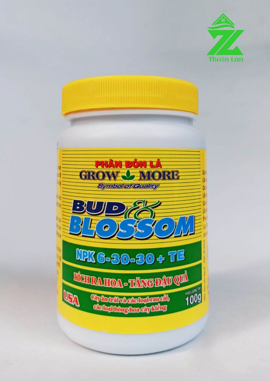 Phân bón npk 6-30-30 +te growmore kích ra hoa hũ 100g