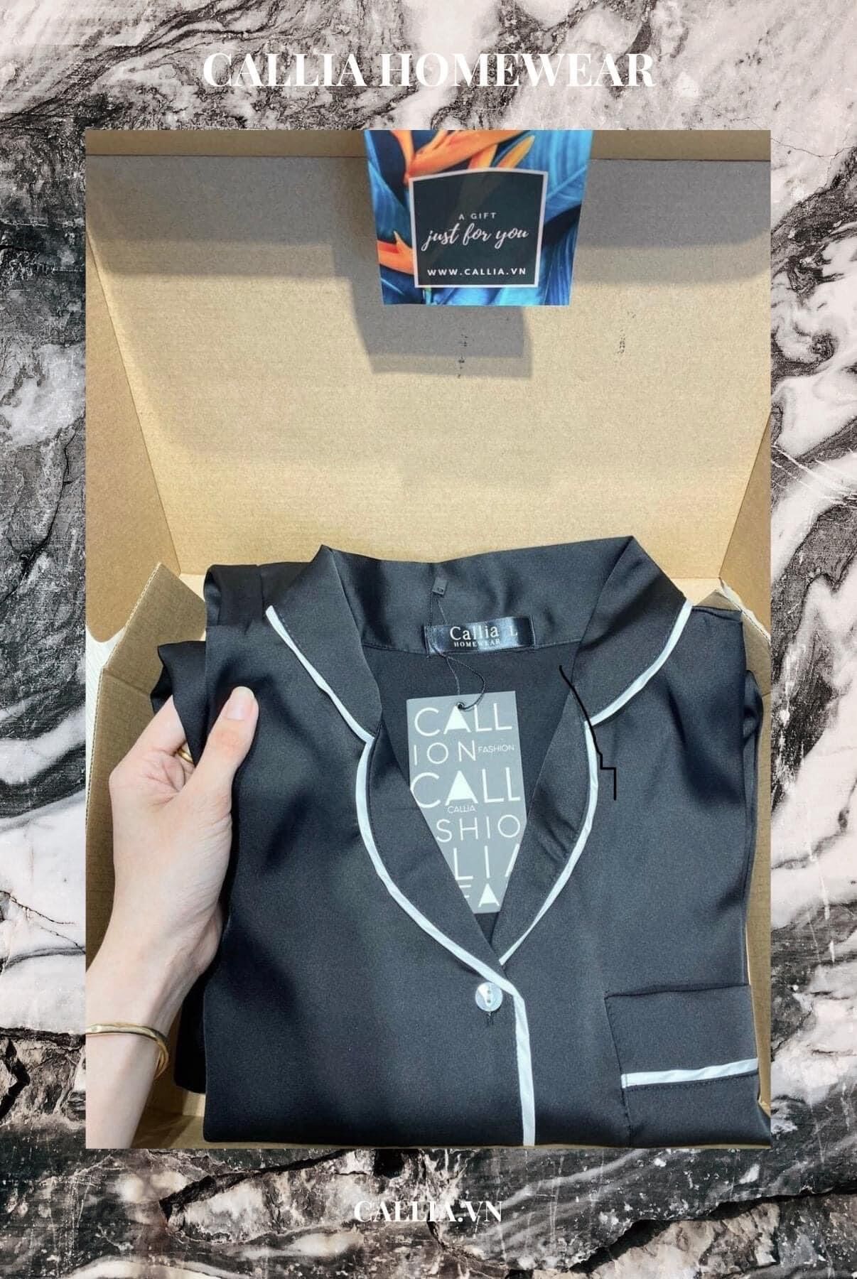 Pijama callia lụa gấm cao cấp