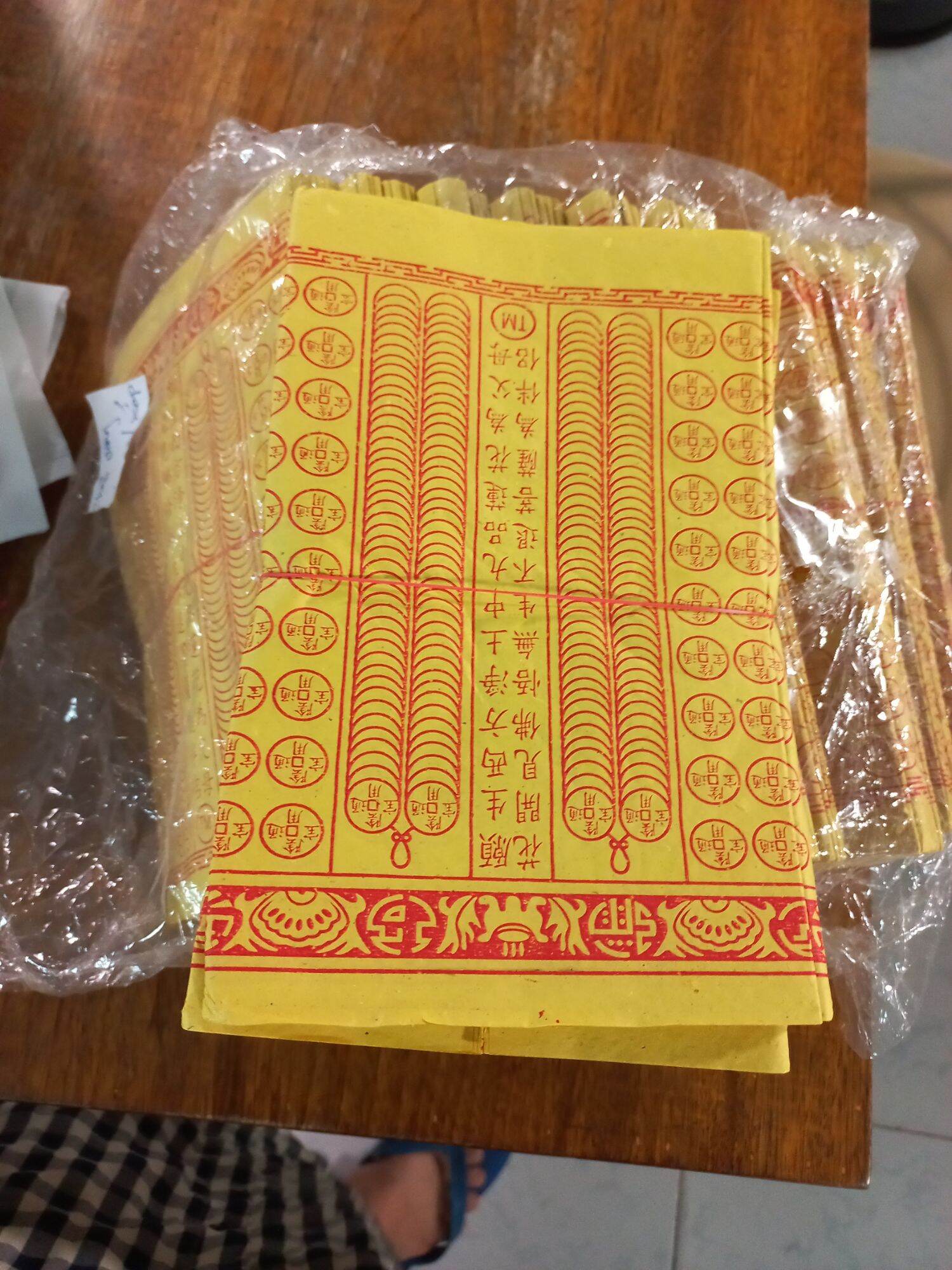 GIẤY CÚNG - Chuỗi vàng trong thờ cúng 100g(khoảng 70 đến 90 tờ)