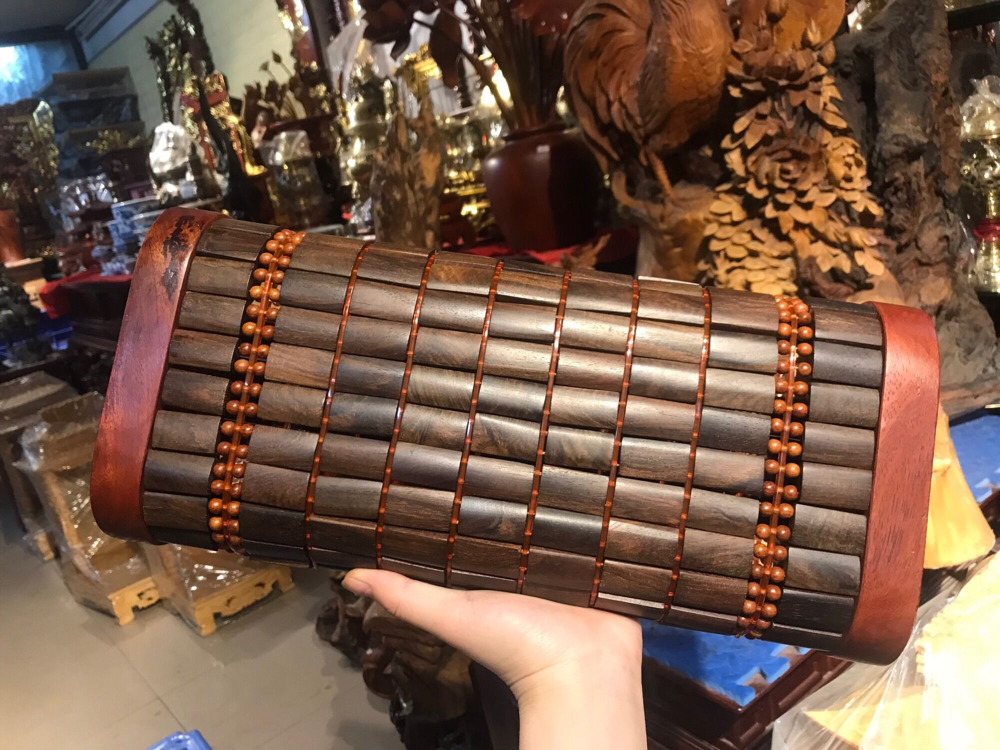 Gối gỗ trắc