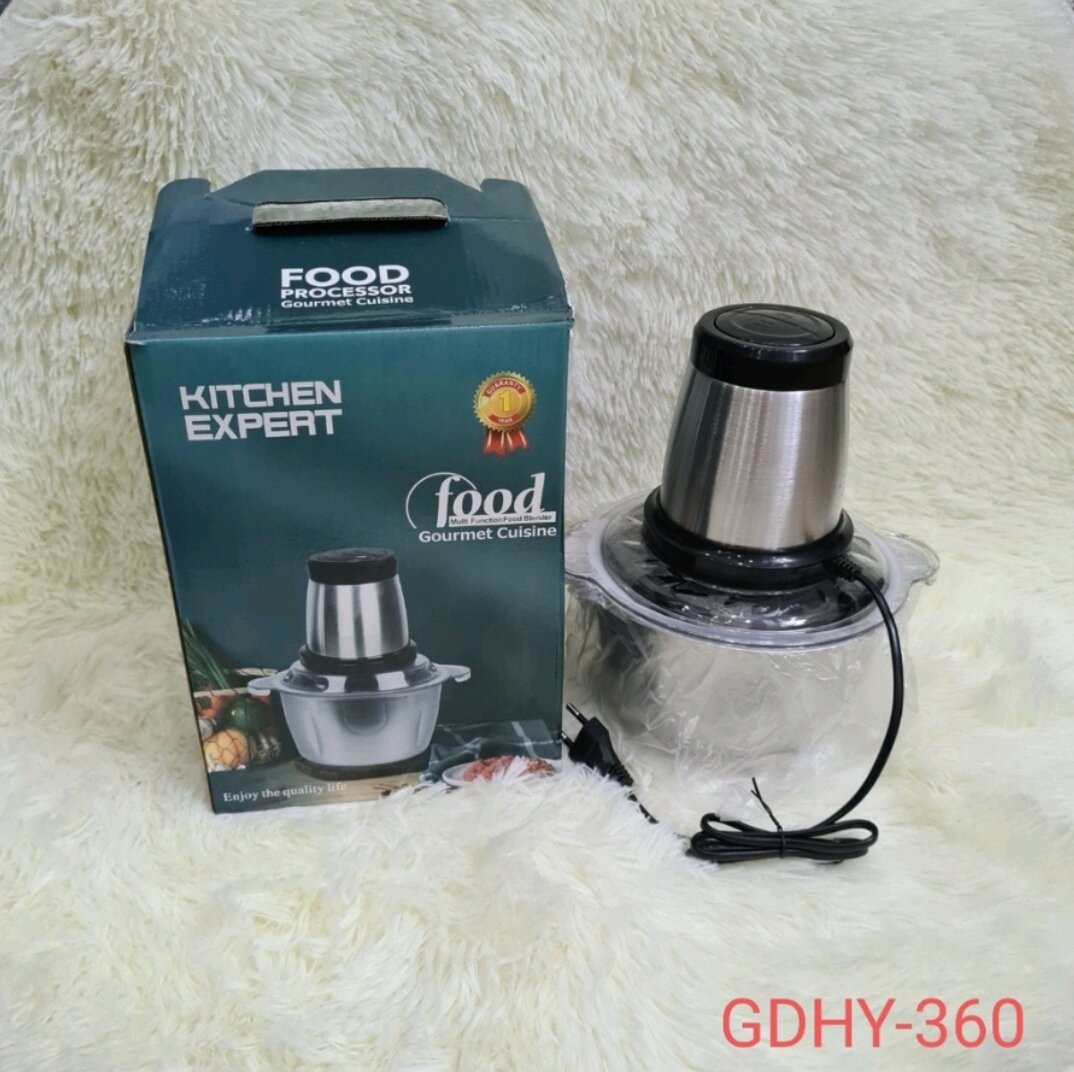 Máy xay thịt đa năng cối inox 304 2L, máy xay cầm tay
