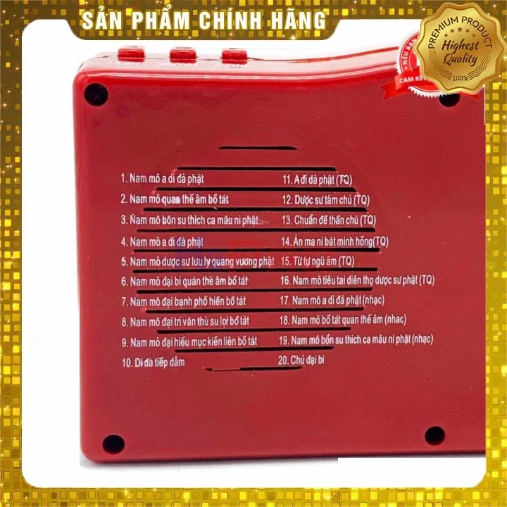 MÁY NIỆM PHẬT 20 BÀI - ĐÀI NIỆM PHẬT 20 BÀI