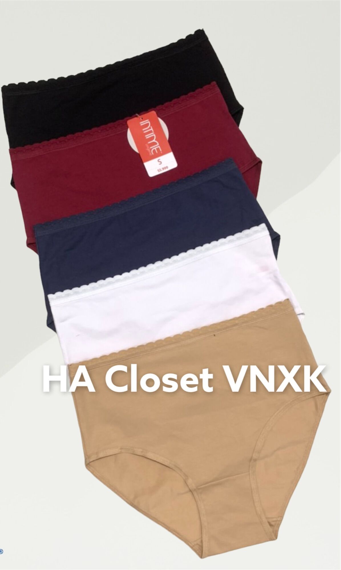 Combo 5Quần Lót Cotton Lưng Cao Dư Xịn