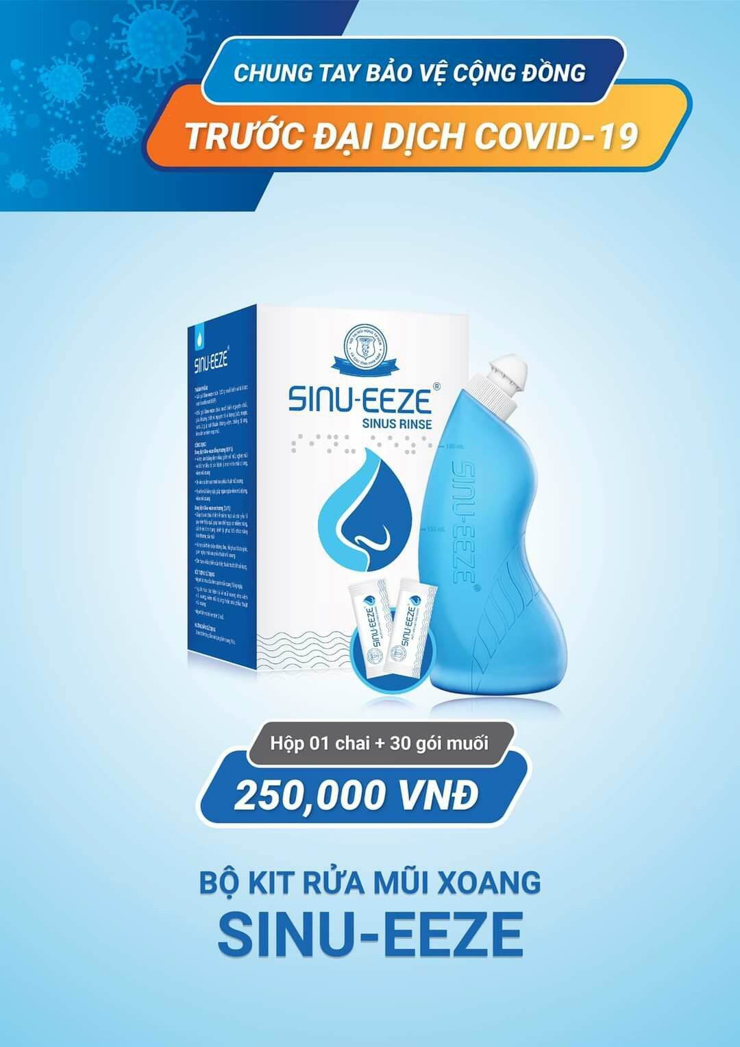 Bộ Kit rửa xoang mũi - SINU EEZE