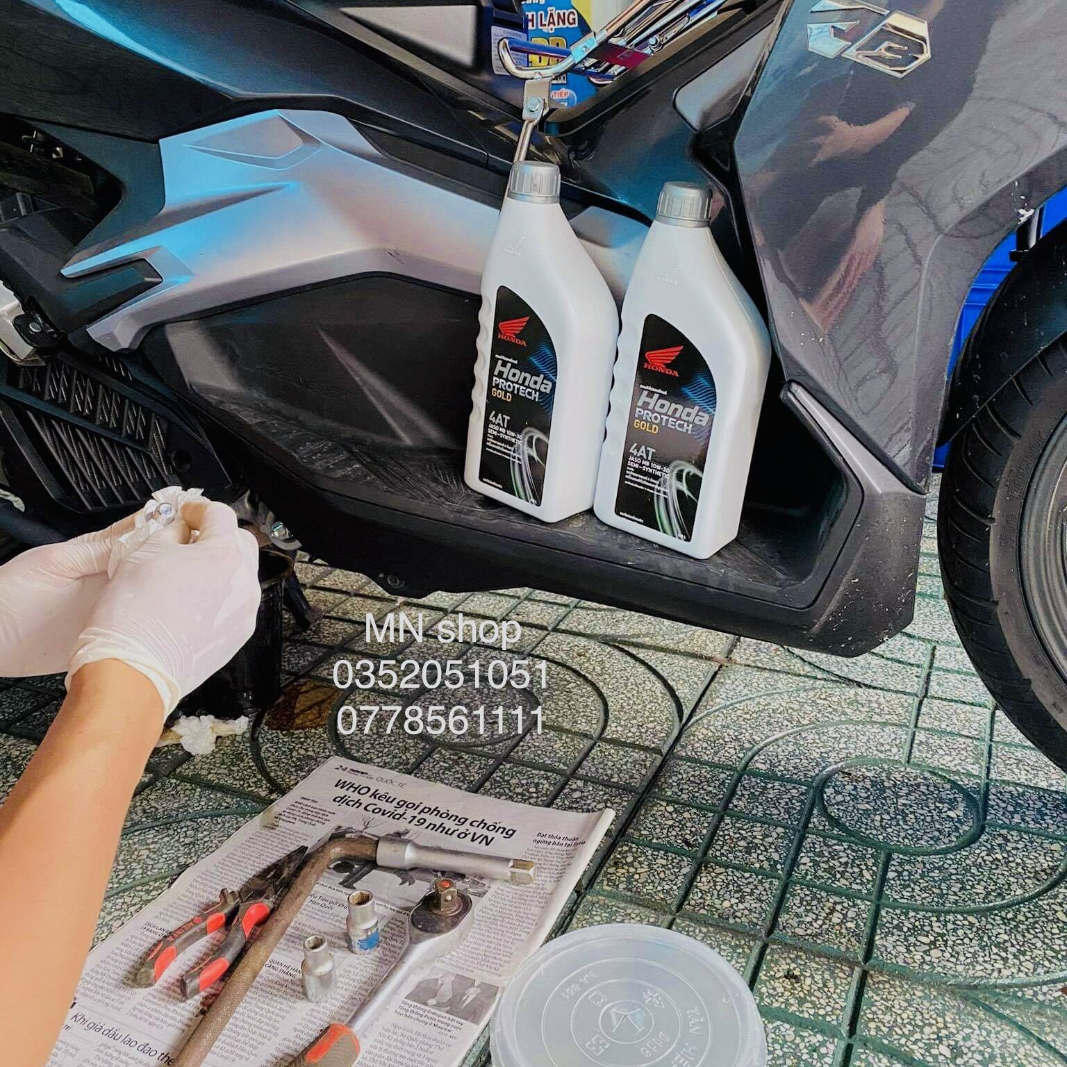 [HCM]Nhớt Honda protech gold (xe ga)