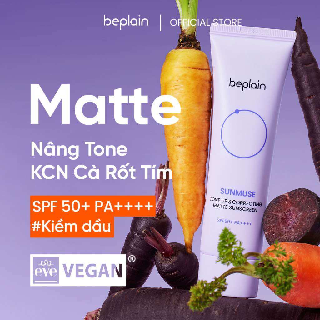 Kem chống nắng beplain Sunmuse Vật Lý Nâng Tone nhẹ nhàng SPF 50+ PA++++ 50ml - H.E.E COSMETIC - 5