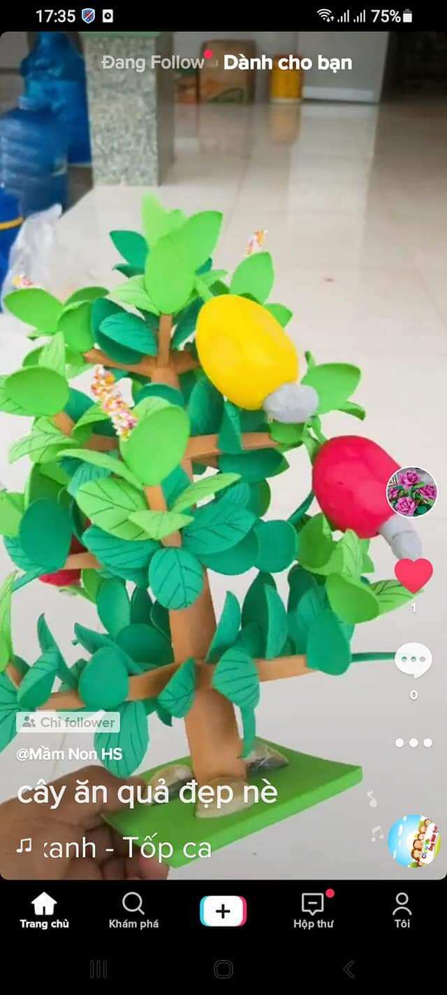Cây Ăn Quả Bằng Nỉ _Đồ Dùng Mầm Non