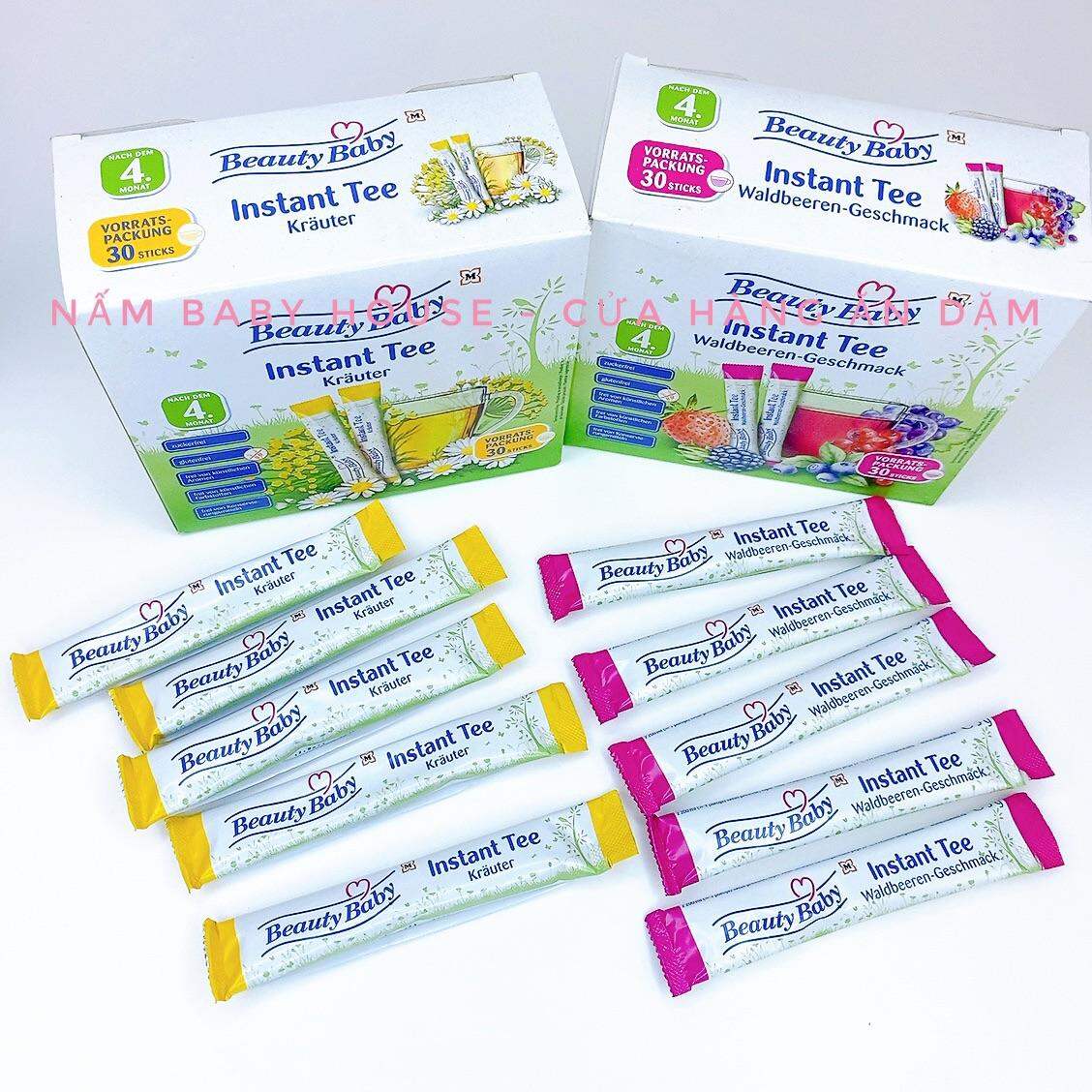 Trà hoa quả, hoa cúc Beauty Baby Đức cho bé ăn dặm date 2024