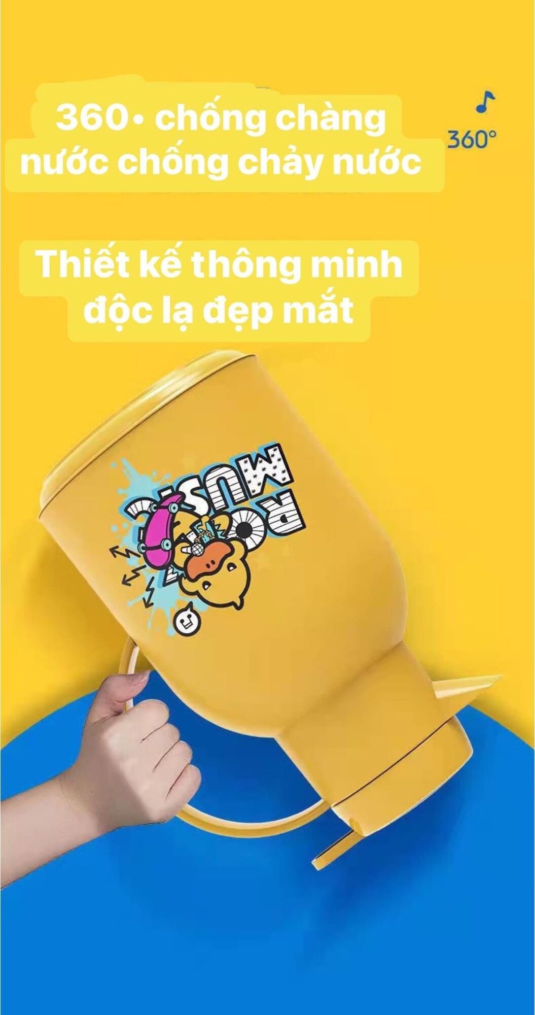 Bình thủy con vịt vàng