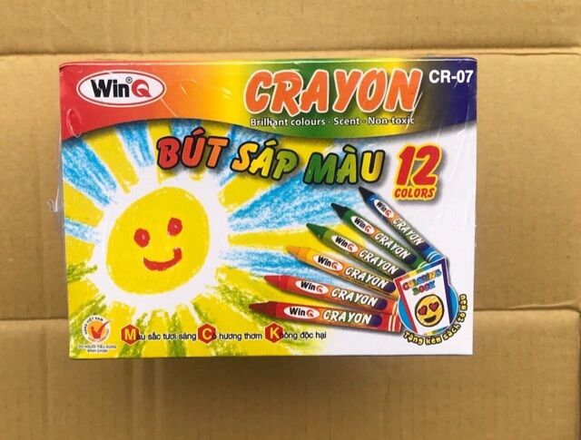 1 Hộp bút sáp màu 12 cây