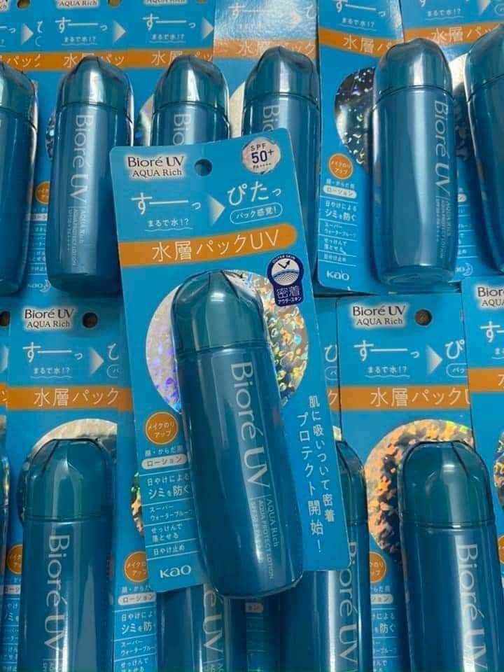 SỮA CHỐNG NẮNG BIORE UV Aqua Rich Protect Lotion 70ml- MẪU MỚI (Kem chống nắng Biore dạng sữa 70ml) Nội địa Nhật chính hãng