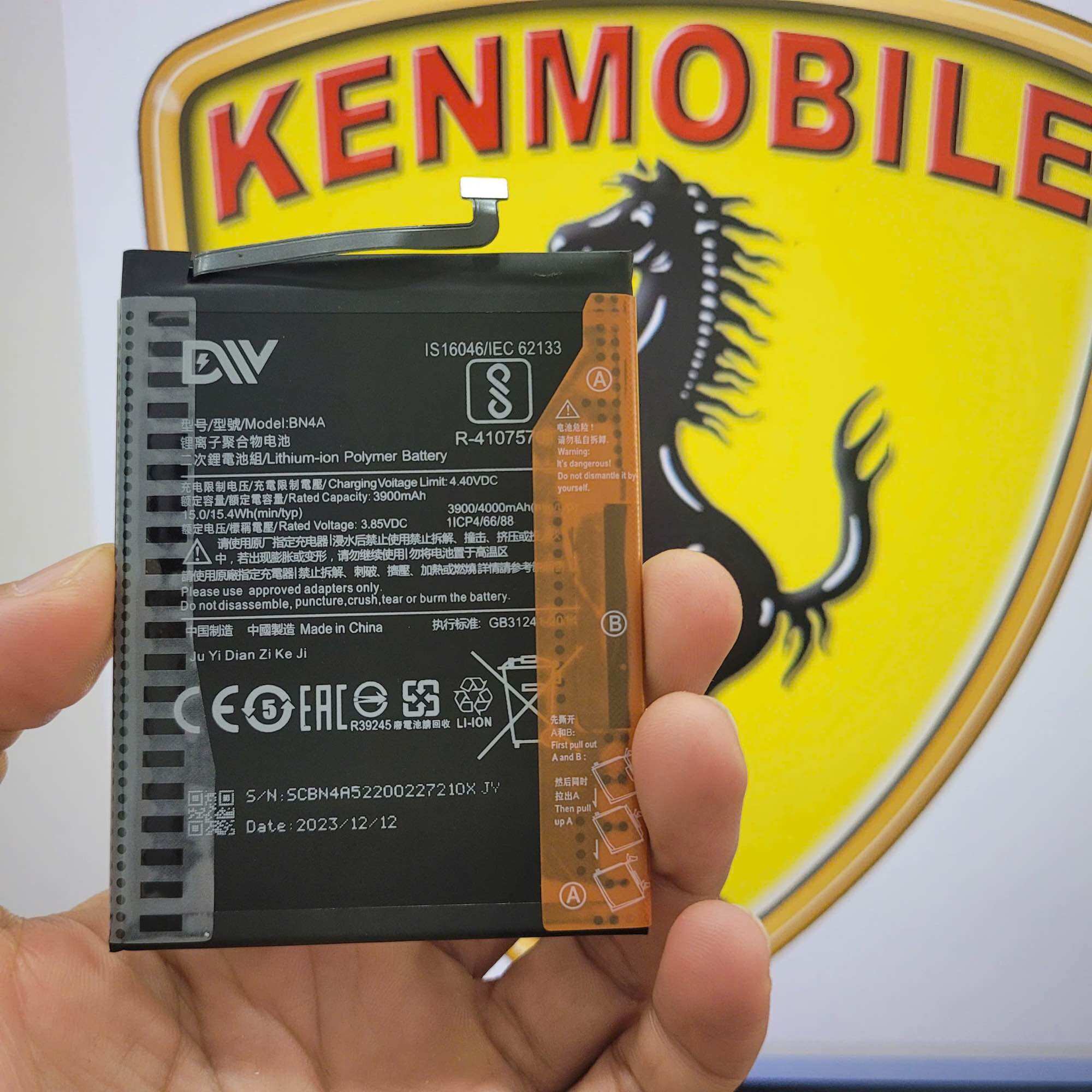 Pin DW, ZIN Xaomi Model BN4A Dùng Cho Redmi Note 7 / Redmi Note 7 Pro (bảo hành 3 tháng)
