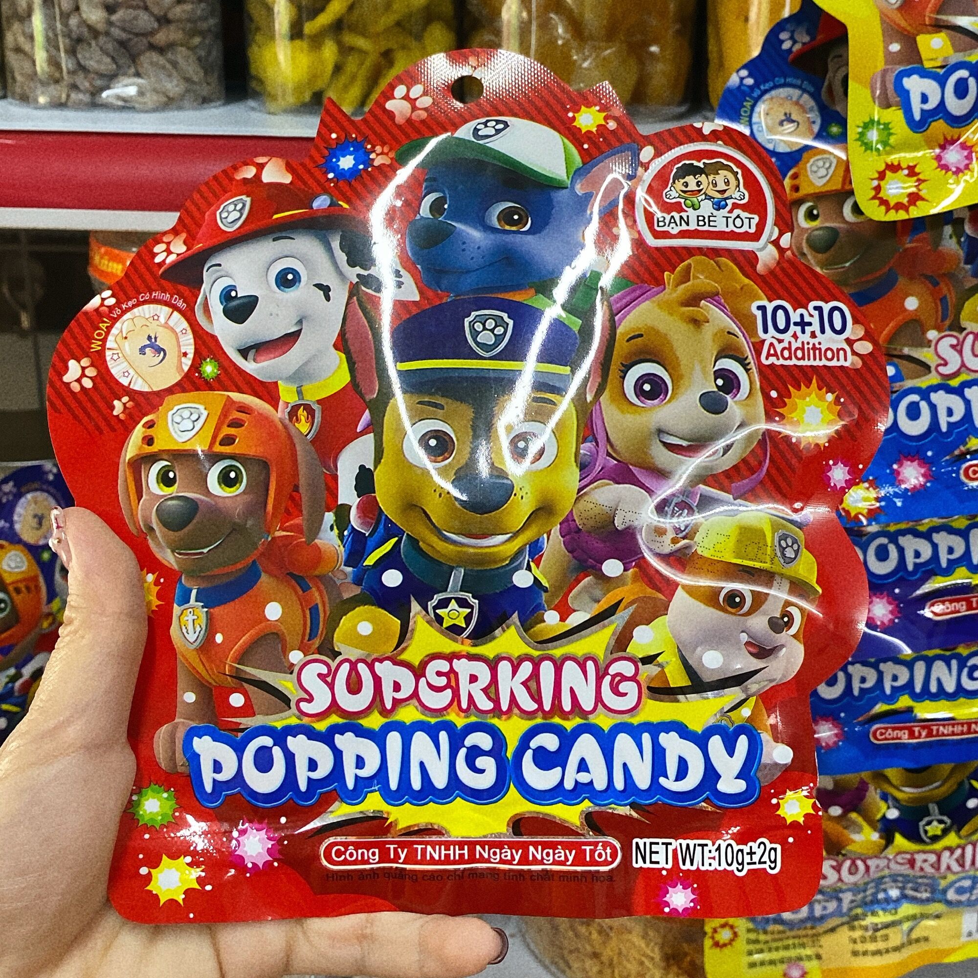 COMBO 5 GÓI KẸO NỔ SUPER POPPING CANDY 10g