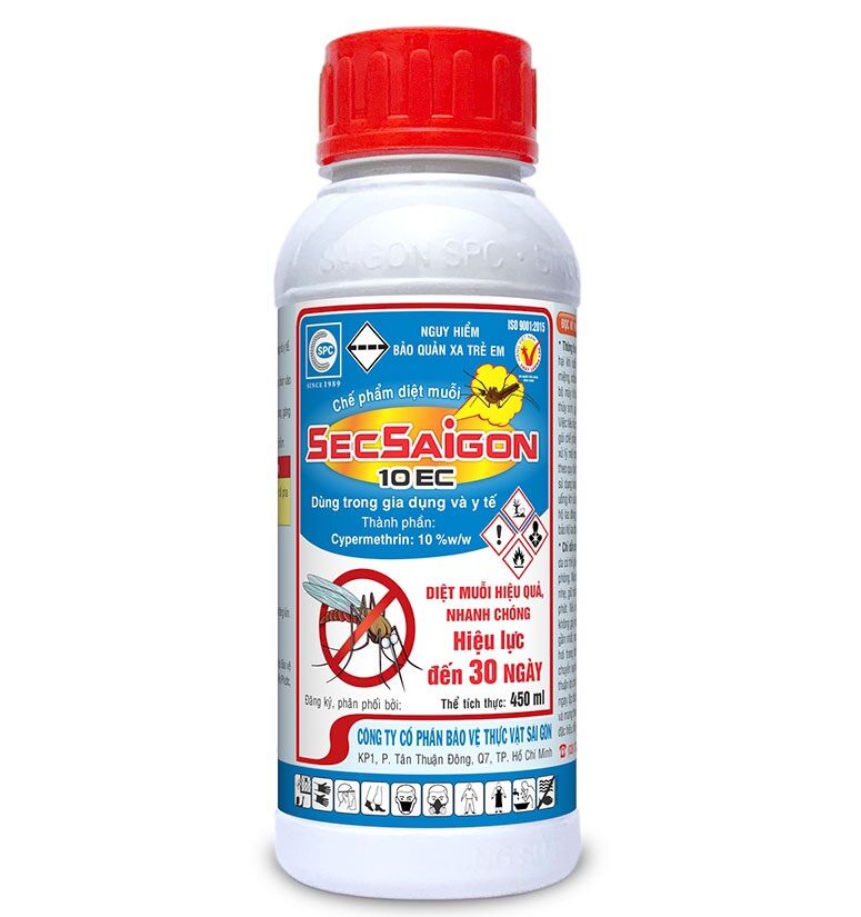Chế phẩm diệt côn trùng, sâu, diệt muỗi secsaigon 10ec 450ml