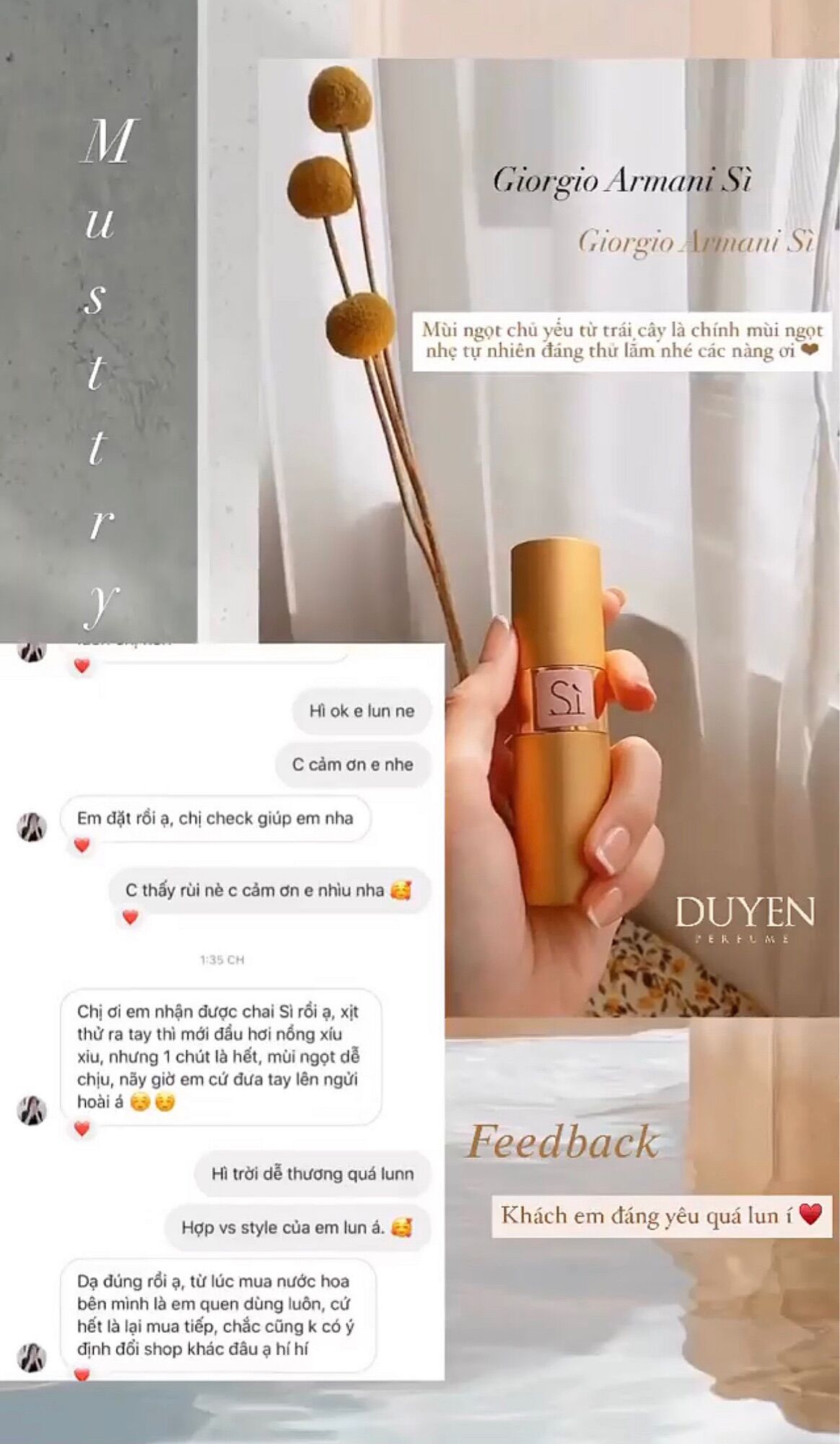 Nước hoa Nữ SÌ Ngọt ngào Thu hút duyenperfume