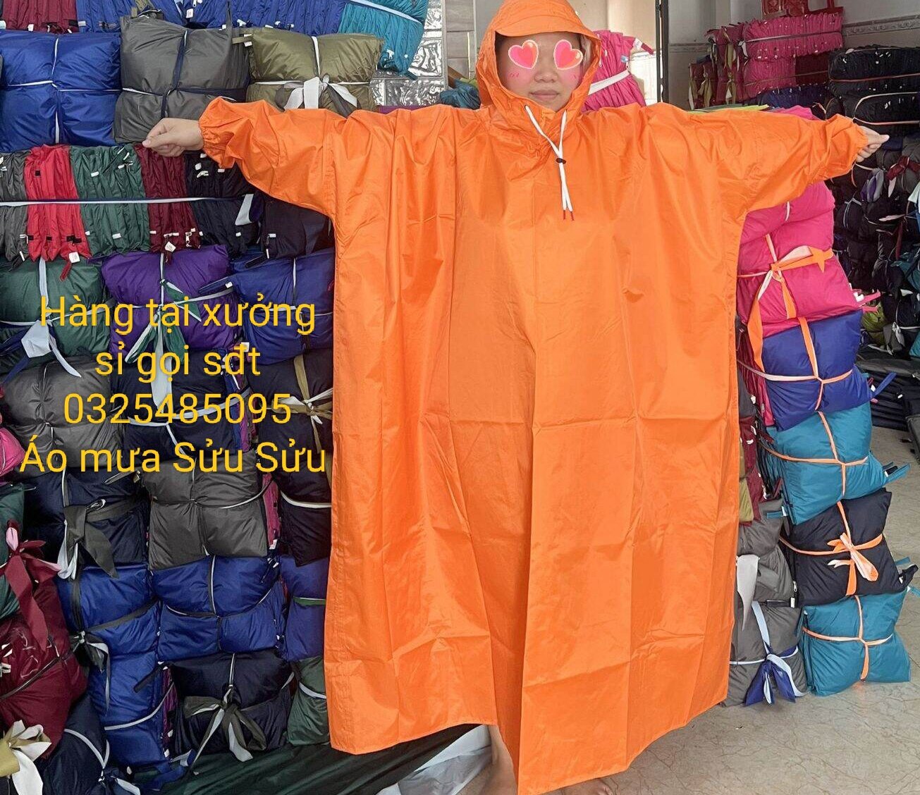 ÁO MƯA BÍT Toàn Thân Chất Vải Da CÁ Thái Dương