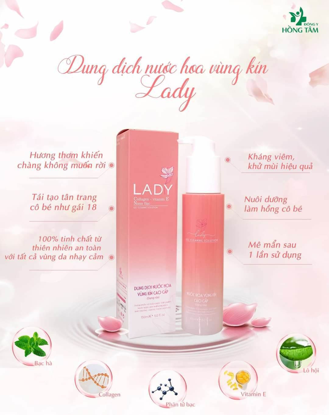 Dung dịch vệ sinh LADY 150ml date 2026