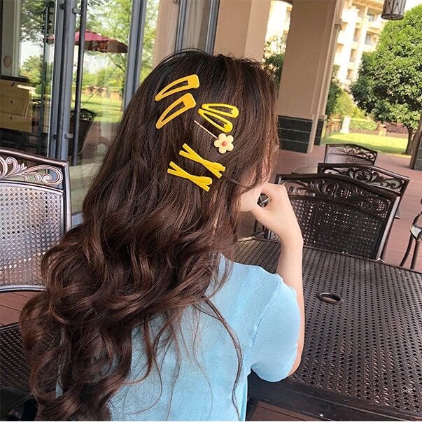 🔥🔥Bán Sỉ_ 10 Vỉ Kẹp Hoa (70cái) Nhiều Màu