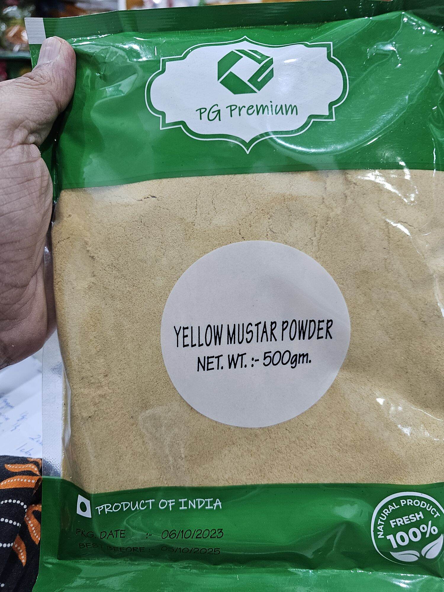 Yellow mustard Powder